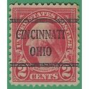 # 634 2c George Washington 1926 Used Precancel Cincinnati Ohio