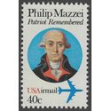 Scott C 98 40c US Air Mail Phillip Mazzei 1980 Mint NH