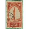 French Morocco #102 1923 Used Tone Spots