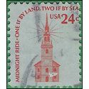 #1603 24c Old North Church, Boston 1975 Used