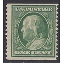 # 387 1c Benjamin Franklin Coil Single 1910 Mint NH