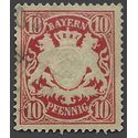 Germany Bavaria # 63 1888 Used