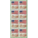 #1890 18c Flag and Anthem For Amber Waves of Grain Block/8 1981 Used