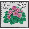 #2486 29c Flora and Fauna African Violets Booklet Single 1993 Mint NH