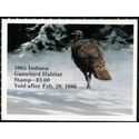 Indiana INH- 6 $3.00 Wild Turkey in the Snow 1985 Mint NH