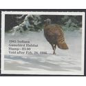Indiana INH- 6 $3.00 Wild Turkey in the Snow 1985 Mint NH
