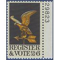 #1344 6c Register & Vote 1968 P# Mint NH