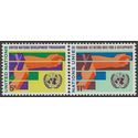 UN New York # 164-165 1967 Mint LH Set of 2