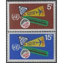UN New York # 175-176 1967 Mint LH Set of 2