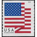 #5260 (50c Forever) US Flag Coil Single 2018 Mint NH