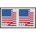 #5260 (50c Forever) US Flag Coil Pair 2018 Mint NH