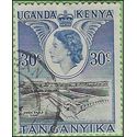Kenya,Uganda and Tanganyika #108 1954 Used