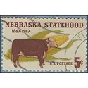 #1328 5c 100th Anniversary Nebraska Statehood 1967 Used