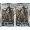 #1361 6c John Trumbull American Artist 1968 Used Pair