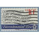 #1545 10c American Revolution Declaration of Independence 1974 Used