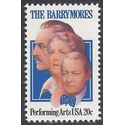 #2012 20c The Barrymores 1982 Mint NH