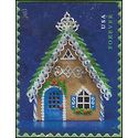 #4818 (49c Forever) Gingerbread Houses Blue Door 2013 Used
