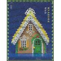#4819 (49c Forever) Gingerbread Houses Green Door 2013 Used