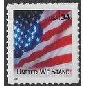 #3549 34c United We Stand Booklet Single 2001 Mint NH