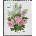 #3836 37c White Lilacs and Pink Roses Booklet Single 2004 Mint NH