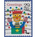 #2791 29c Christmas Greetings Jack in the Box 1993 Used