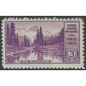 # 742 3c National Parks Mt Rainier and Mirror Lake 1934 Mint NH