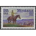 #2401 25c 100th Anniversary Montana Statehood 1989 Mint NH