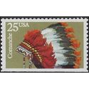 #2503 25c Indian Headdresses-Comanche 1990 Mint NH