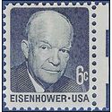 #1393 6c Dwight D. Eisenhower Dull Gum 1970 Mint NH