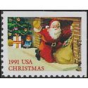 #2584 29c Christmas Santa Claus Booklet Single 1991 Mint NH