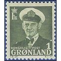 Greenland # 28 1950 Mint H Hinge Thin