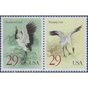 #2867-2868 29c Cranes Attached Pair 1994 Mint NH