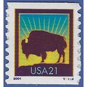 #3475 21c American Buffalo PNC Single #V2222 2001 Mint NH