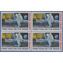 Scott C 76 10c US Air Mail First Man on the Moon Block/4 1969 Mint NH