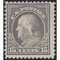 # 418 15c Benjamin Franklin 1912 Mint H