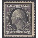 # 507 7c George Washington 1917 Mint H Crease