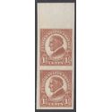 # 576 1.5c Warren G. Harding Imperf Vertical Pair 1923 Mint NH