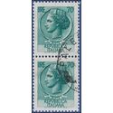 Italy # 998m 1968 Used Attached Pair