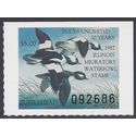 Illinois IL-13 $5.00 Bufflehead Ducks 1987 Mint NH
