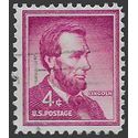 #1036 4c Liberty Issue Abraham Lincoln 1958 Used Dry Print