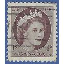 Canada # 337 1954 Used