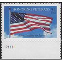 #3508 34c Honoring Veterans P# 2001 Mint NH