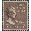 # 812 7c Presidential Issue Andrew Jackson 1938 Mint NH