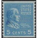 # 845 5c Presidential Issue James Monroe Coil Single 1939 Mint NH