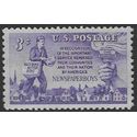 #1015 3c America's Newspaper Boys 1952 Mint NH
