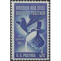 #1090 3c American Steel Industry 1957 Mint NH