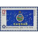 #1666 13c American Bicentennial Kansas 1976 Used