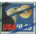 #1909 $9.35 Express Mail Eagle & Moon 1983 Used Crease