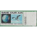 #1413 6c Anti-Pollution Save Our Air P# 1970 Used