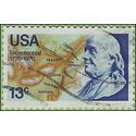 #1690 13c Benjamin Franklin 1976 Used